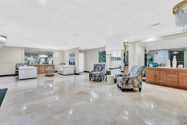 3900 Galt Ocean Dr Unit 506, Fort Lauderdale, FL 33308 - building lobby featuring a drop ceiling
