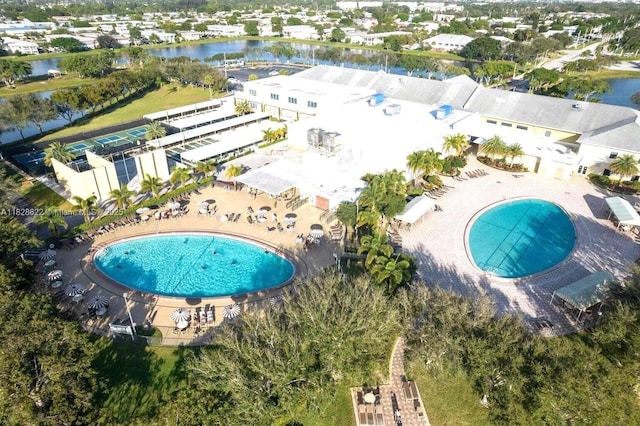 38 Northampton B 38, West Palm Beach, FL 33417 - bird's eye view of a pool and a nearby body of water