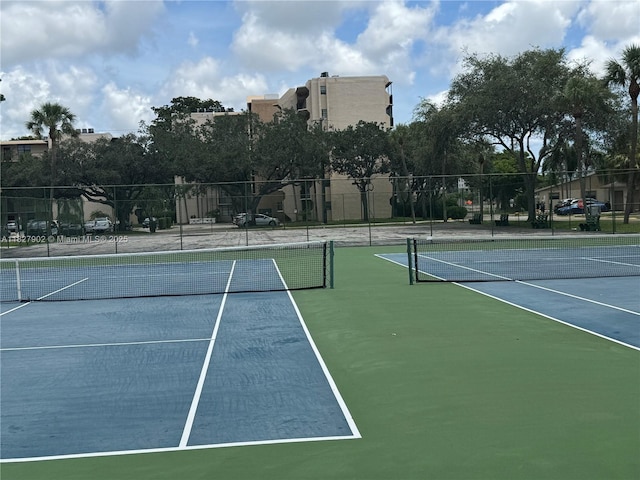 3370 Beau Rivage Dr, Pompano Beach, FL 33064 - view of tennis court featuring community basketball court