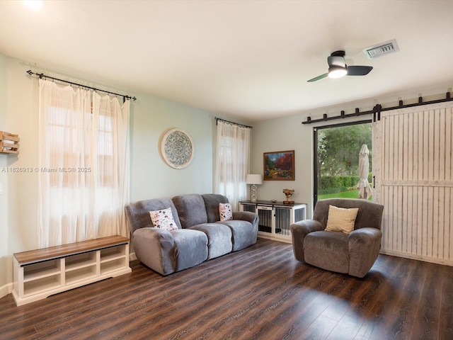 5656 NW 58th Ln, Tamarac, FL 33319 - living area featuring wood finished floors and ceiling fan