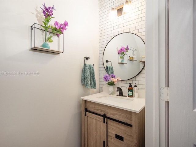 5656 NW 58th Ln, Tamarac, FL 33319 - bathroom with vanity and backsplash