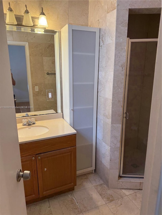1142 99th St Unit 23, Bay Harbor Islands, FL 33154 - full bath with a stall shower and vanity
