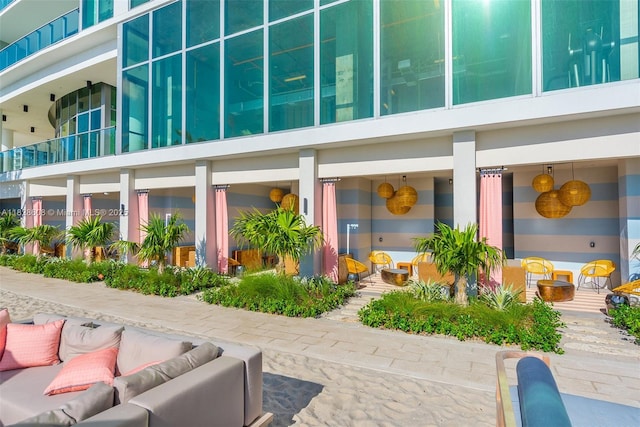 2900 NE 7th Ave Unit 2303, Miami, FL 33137 - view of patio with an outdoor hangout area
