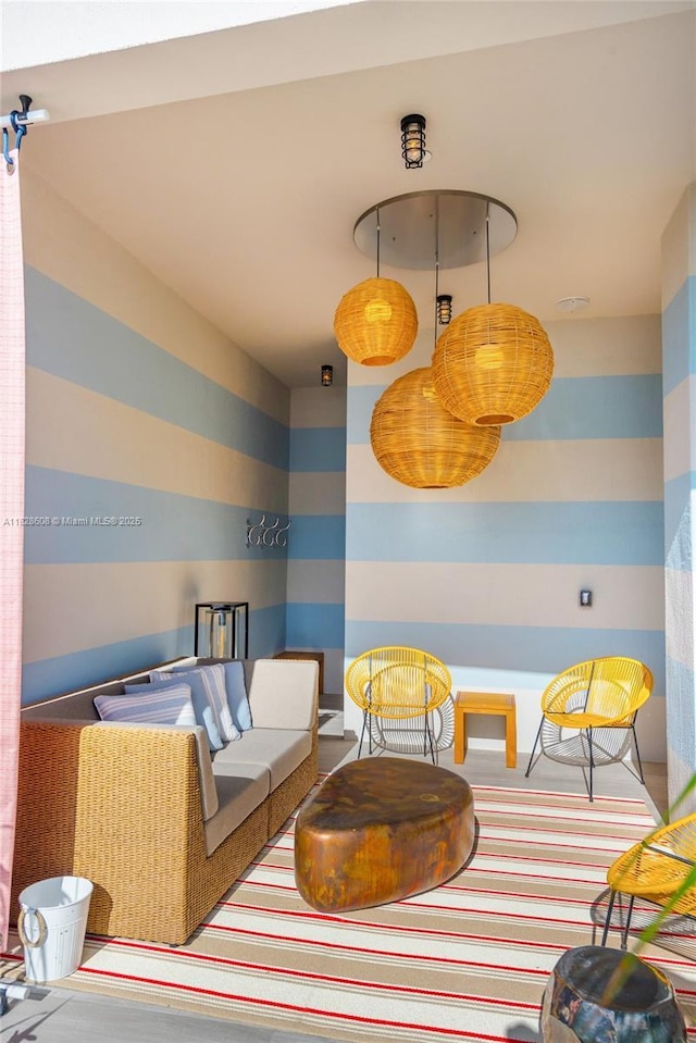 2900 NE 7th Ave Unit 2303, Miami, FL 33137 - sitting room with wallpapered walls