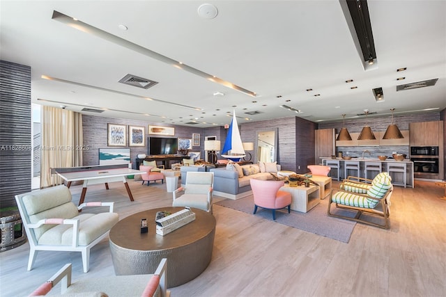 2900 NE 7th Ave Unit 2303, Miami, FL 33137 - living area with light wood-style floors