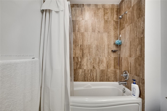 300 S Biscayne Blvd Unit T-1403, Miami, FL 33131 - bathroom with shower / bath combination with curtain