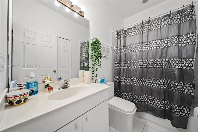 20025 Lake Vista Cir Unit 6B, Lehigh Acres, FL 33936 - full bath featuring vanity and tile patterned floors