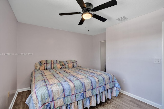 15827 NW 4th Ct, Pembroke Pines, FL 33028 - bedroom with wood finished floors and ceiling fan