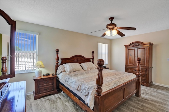 15827 NW 4th Ct, Pembroke Pines, FL 33028 - bedroom featuring light wood finished floors and a ceiling fan