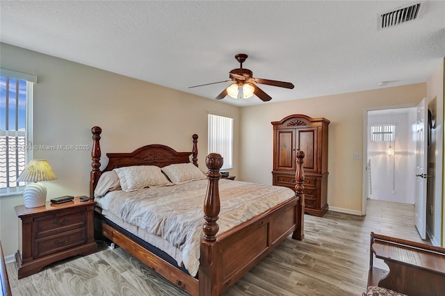 15827 NW 4th Ct, Pembroke Pines, FL 33028 - bedroom featuring light wood-type flooring and ceiling fan