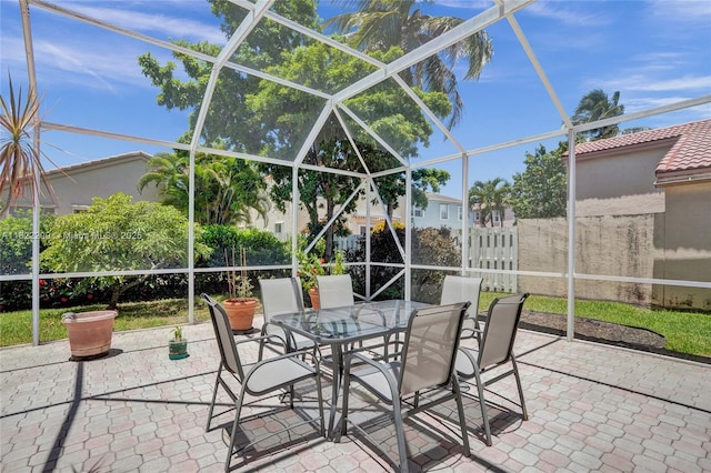 15827 NW 4th Ct, Pembroke Pines, FL 33028 - view of patio / terrace with outdoor dining area and a lanai