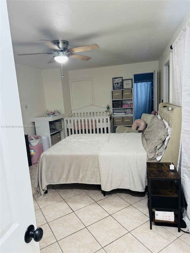 3915 NW 4th Ter, Miami, FL 33126 - bedroom featuring tile patterned flooring and ceiling fan