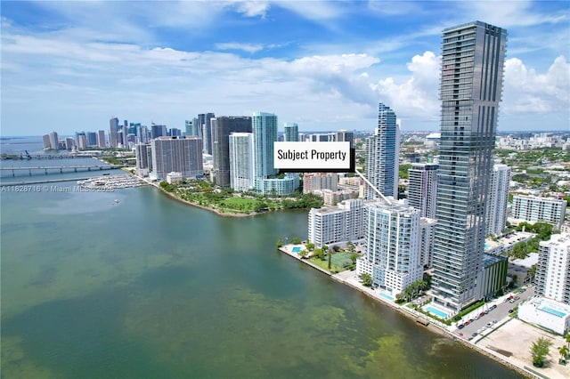 725 NE 22nd St Unit 16A, Miami, FL 33137 - bird's eye view of city skyline and a large body of water