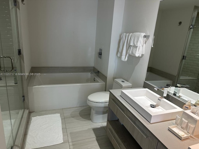 4010 S Ocean Dr Unit R2301, Hollywood, FL 33019 - full bath with a bath, vanity, and a shower stall