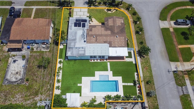 7460 NW 1st Ct, Pembroke Pines, FL 33024 - aerial view of property's location featuring property boundaries highlighted