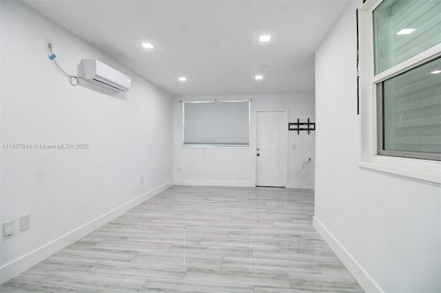 7460 NW 1st Ct, Pembroke Pines, FL 33024 - hallway with a wall unit AC and recessed lighting