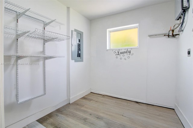 7460 NW 1st Ct, Pembroke Pines, FL 33024 - spacious closet featuring electric panel and wood finished floors