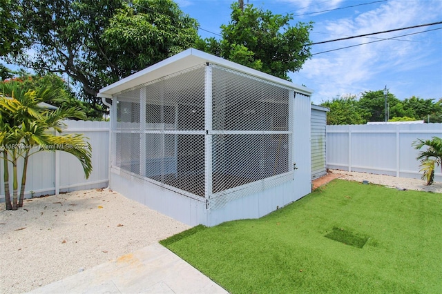 7460 NW 1st Ct, Pembroke Pines, FL 33024 - view of outdoor structure featuring a fenced backyard