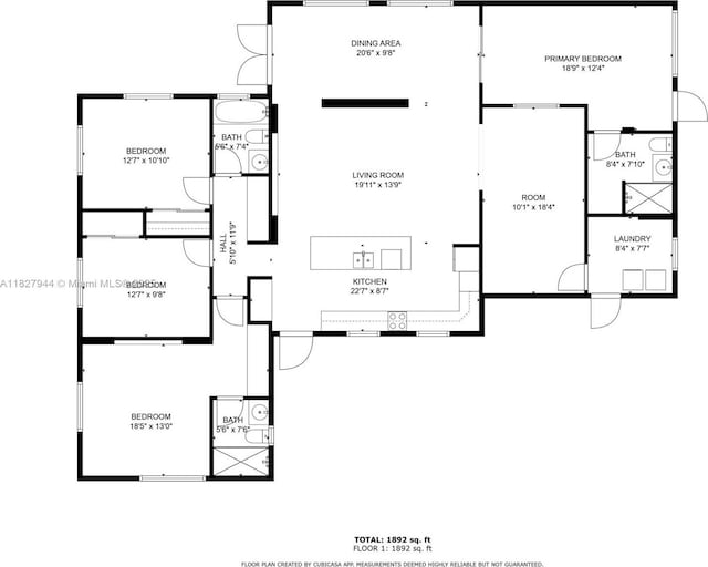 7460 NW 1st Ct, Pembroke Pines, FL 33024 - view of property floor plan