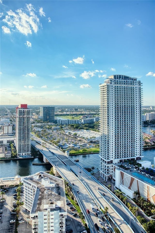 1800 S Ocean Dr Unit 3708, Hallandale Beach, FL 33009 - view of urban area featuring a nearby body of water and a notable bridge