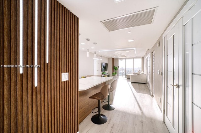 1800 S Ocean Dr Unit 3708, Hallandale Beach, FL 33009 - corridor featuring light wood-style flooring