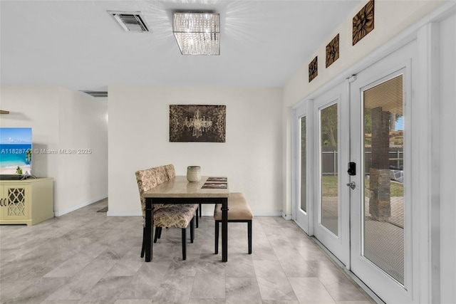 6601 Branch St, Hollywood, FL 33024 - dining room featuring french doors