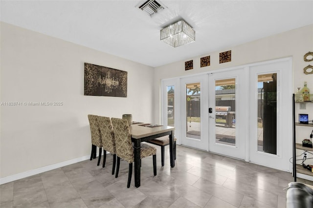 6601 Branch St, Hollywood, FL 33024 - dining area featuring french doors
