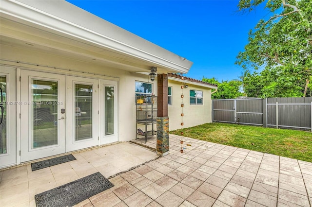 6601 Branch St, Hollywood, FL 33024 - view of patio featuring french doors