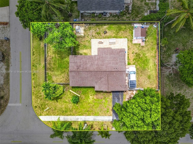 6601 Branch St, Hollywood, FL 33024 - aerial overview of property's location featuring property parcel outlined