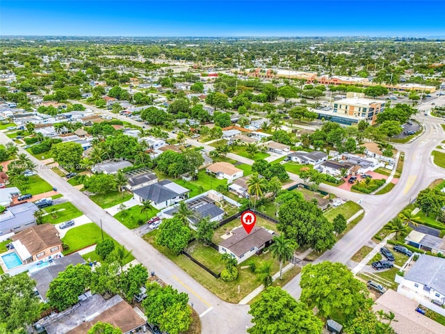 6601 Branch St, Hollywood, FL 33024 - aerial view of property and surrounding area with nearby suburban area
