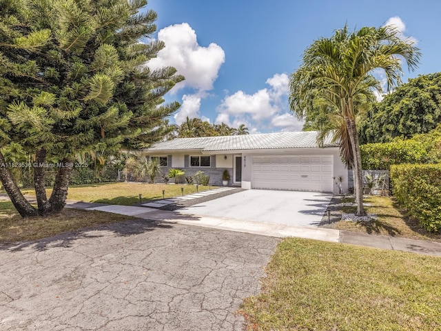 9510 NW 1st Ave, Miami Shores, FL 33150 - single story home featuring stucco siding, a garage, driveway, and a front lawn