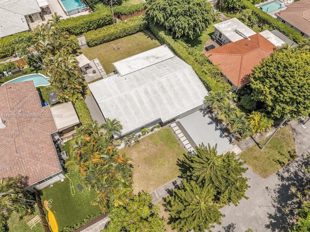 9510 NW 1st Ave, Miami Shores, FL 33150 - drone / aerial view of a pool area