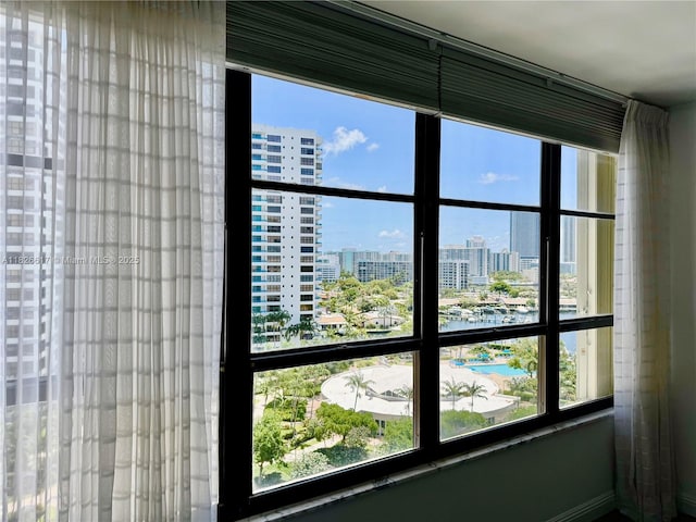 600 Three Islands Blvd Unit 1016, Hallandale Beach, FL 33009 - detailed view of a city view and baseboards
