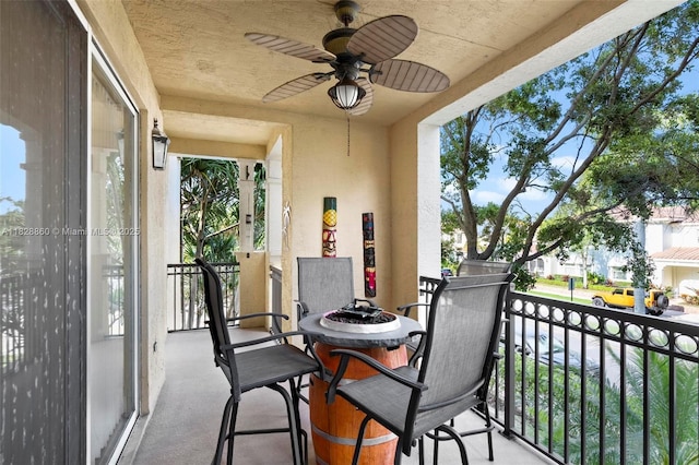 3055 NW 126th Ave Unit 107, Sunrise, FL 33323 - balcony with ceiling fan