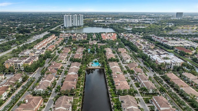 3055 NW 126th Ave Unit 107, Sunrise, FL 33323 - aerial view of property's location with a nearby body of water and nearby suburban area