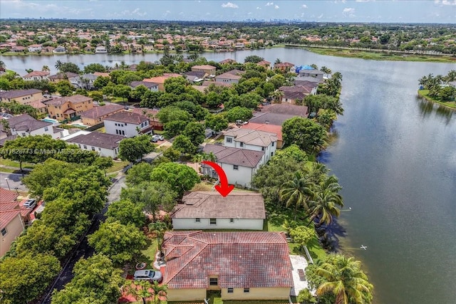 5046 SW 137th Ter, Miramar, FL 33027 - aerial perspective of suburban area featuring a large body of water