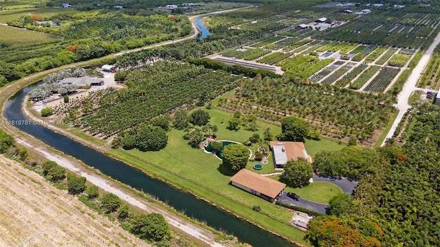 31260 SW 202nd Ave, Homestead, FL 33030 - overview of rural landscape with large plots for crops and a nearby body of water