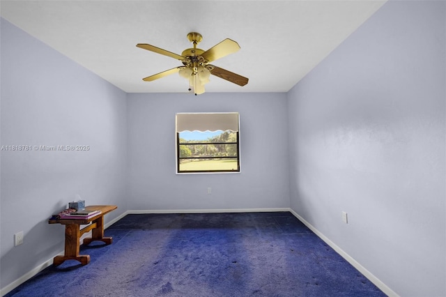 31260 SW 202nd Ave, Homestead, FL 33030 - carpeted spare room featuring baseboards and ceiling fan
