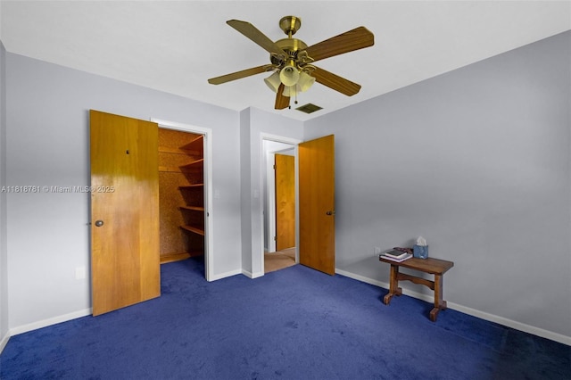 31260 SW 202nd Ave, Homestead, FL 33030 - unfurnished bedroom with carpet and ceiling fan