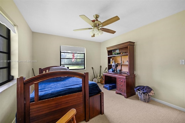 31260 SW 202nd Ave, Homestead, FL 33030 - carpeted bedroom with ceiling fan and baseboards