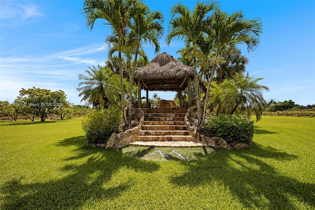 31260 SW 202nd Ave, Homestead, FL 33030 - view of green lawn with a gazebo