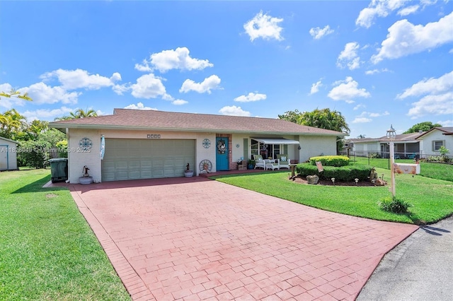 7306 NW 95th Way, Tamarac, FL 33321 - single story home featuring decorative driveway and a garage