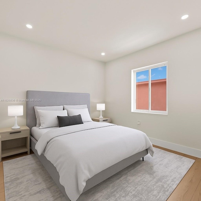 3455 E 1st Ct, Hialeah, FL 33013 - bedroom with recessed lighting and light wood-style flooring