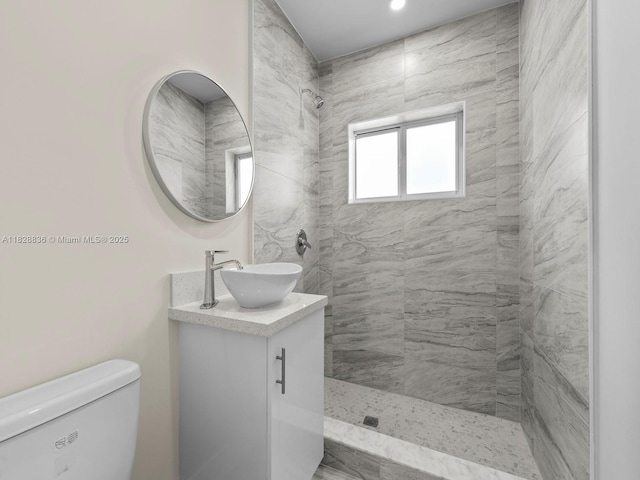 3455 E 1st Ct, Hialeah, FL 33013 - bathroom featuring vanity and a tile shower