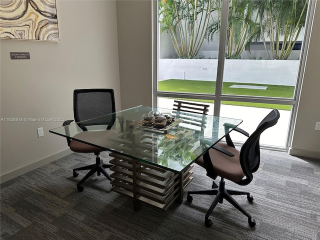 1010 SW 2nd Ave Unit Ph06, Miami, FL 33130 - office area featuring carpet flooring