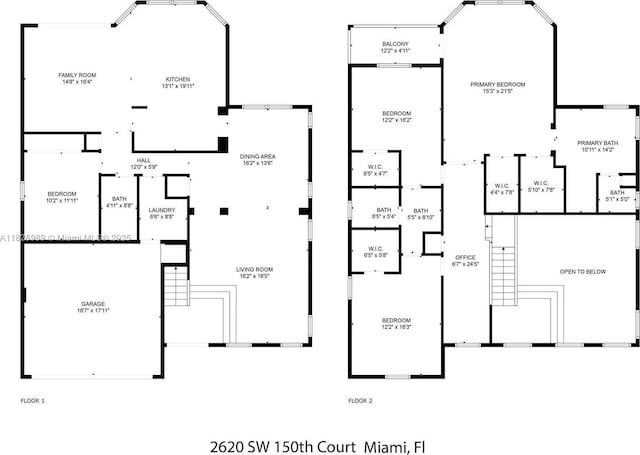 2620 SW 150th Ct, Miami, FL 33185 - view of floor plan / room layout