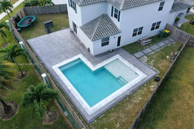 1433 SE 27th Ter, Homestead, FL 33035 - view of pool with a patio area and a fenced backyard