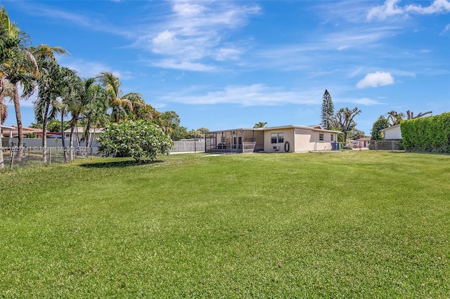 16702 NW 73rd Ct, Hialeah, FL 33015 - fenced backyard with a sunroom
