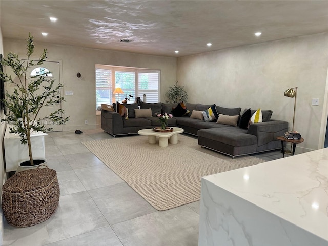 1330 Harrison St, Hollywood, FL 33019 - living area featuring recessed lighting