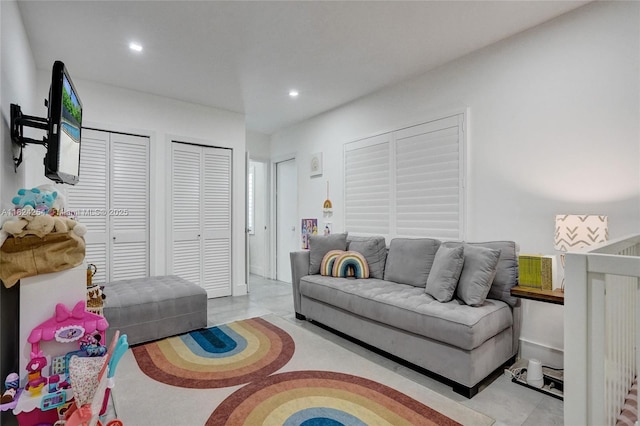 1330 Harrison St, Hollywood, FL 33019 - living room featuring recessed lighting